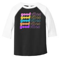 Retro Good Vibes Toddler Fine Jersey T-Shirt