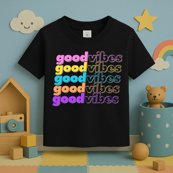 Retro Good Vibes Toddler T-Shirt