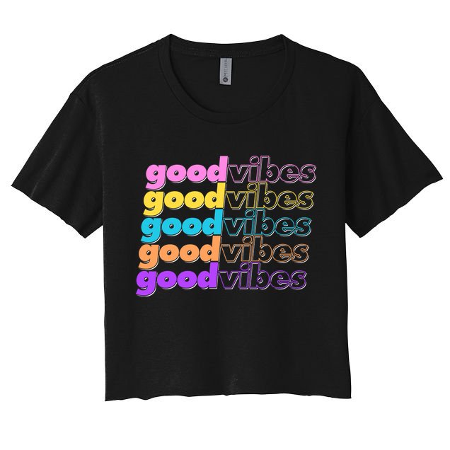 Retro Good Vibes Crop Top