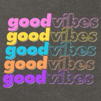 Retro Good Vibes Cotton Canvas Backpack
