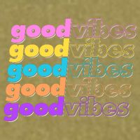 Retro Good Vibes Garment-Dyed Women's Muscle Tee