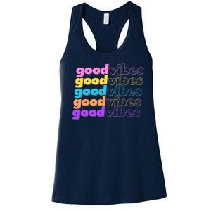 Retro Good Vibes Women's Racerback Tank