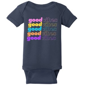 Retro Good Vibes Baby Bodysuit