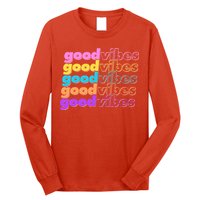 Retro Good Vibes Long Sleeve Shirt