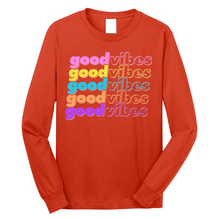 Retro Good Vibes Long Sleeve Shirt