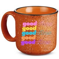 Retro Good Vibes 15oz Campfire Ceramic Mug