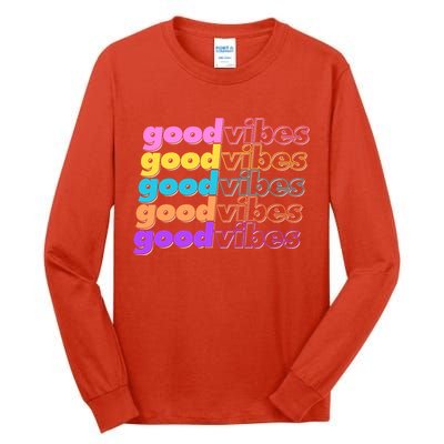 Retro Good Vibes Tall Long Sleeve T-Shirt