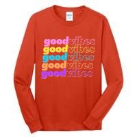 Retro Good Vibes Tall Long Sleeve T-Shirt