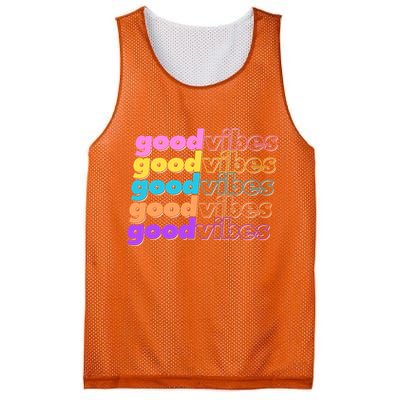 Retro Good Vibes Mesh Reversible Basketball Jersey Tank