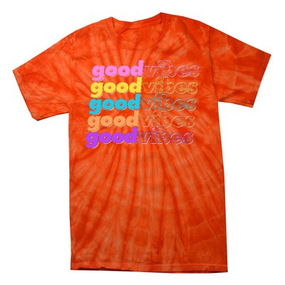 Retro Good Vibes Tie-Dye T-Shirt