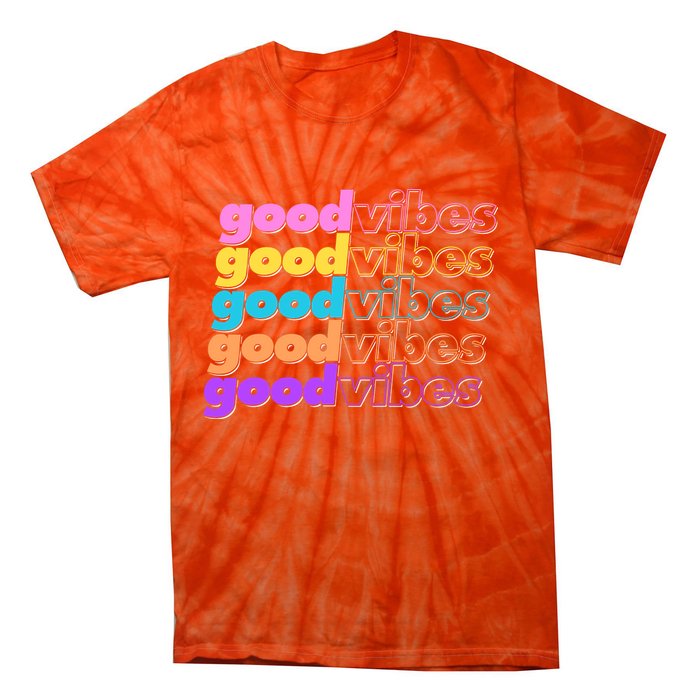 Retro Good Vibes Tie-Dye T-Shirt