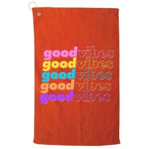 Retro Good Vibes Platinum Collection Golf Towel