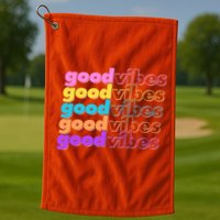 Retro Good Vibes Golf Towel