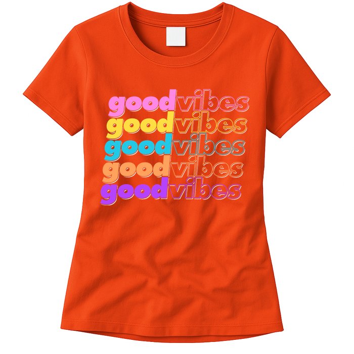 Retro Good Vibes Womens T-Shirt