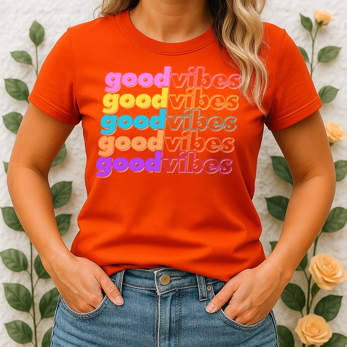 Retro Good Vibes Womens T-Shirt
