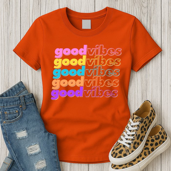 Retro Good Vibes Womens T-Shirt