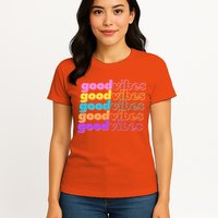 Retro Good Vibes Womens T-Shirt