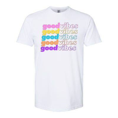 Retro Good Vibes Softstyle® CVC T-Shirt