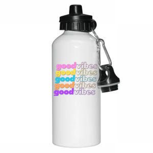 Retro Good Vibes Aluminum Water Bottle