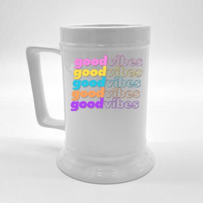 Retro Good Vibes Beer Stein