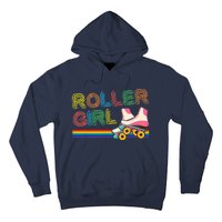 Roller Girl Vintage Seventies 70's Cool Retro Skates Skating Hoodie