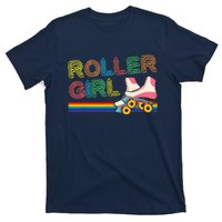 Roller Girl Vintage Seventies 70's Cool Retro Skates Skating T-Shirt