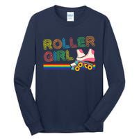 Roller Girl Vintage Seventies 70's Cool Retro Skates Skating Tall Long Sleeve T-Shirt