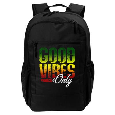 Reggae Good Vibes Only Jamaica One Love Rasta Daily Commute Backpack