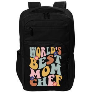 Retro Groovy Worlds Best Mom Chef Groovy Baking Mom Gift Impact Tech Backpack