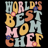 Retro Groovy Worlds Best Mom Chef Groovy Baking Mom Gift Wool Snapback Cap