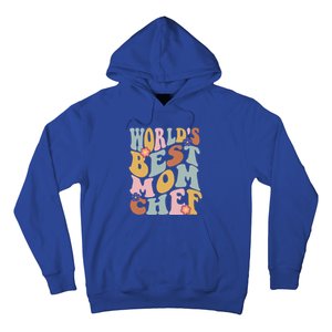 Retro Groovy Worlds Best Mom Chef Groovy Baking Mom Gift Hoodie