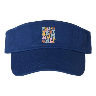 Retro Groovy Worlds Best Mom Chef Groovy Baking Mom Gift Visor