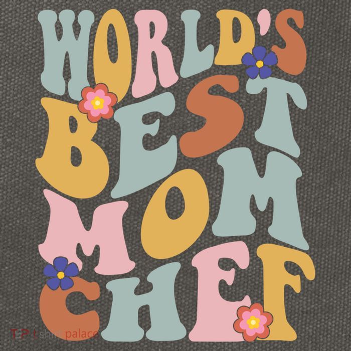 Retro Groovy Worlds Best Mom Chef Groovy Baking Mom Gift Cotton Canvas Backpack