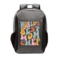 Retro Groovy Worlds Best Mom Chef Groovy Baking Mom Gift Vector Backpack