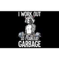 Raccoon Gym Weight Training I Work Out So I Can Eat Garbage Bumper Sticker