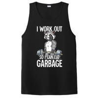 Raccoon Gym Weight Training I Work Out So I Can Eat Garbage PosiCharge Competitor Tank