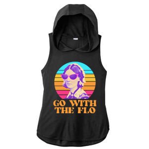 Retro Go With The Flow Nurse Practitioner Florence Nightingale Ladies PosiCharge Tri-Blend Wicking Draft Hoodie Tank