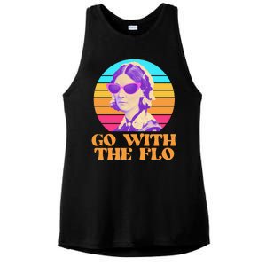 Retro Go With The Flow Nurse Practitioner Florence Nightingale Ladies PosiCharge Tri-Blend Wicking Tank