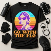 Retro Go With The Flow Nurse Practitioner Florence Nightingale Cooling Performance Crew T-Shirt
