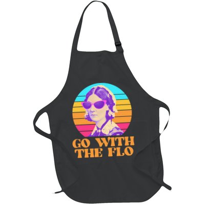 Retro Go With The Flow Nurse Practitioner Florence Nightingale Full-Length Apron With Pockets