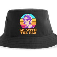 Retro Go With The Flow Nurse Practitioner Florence Nightingale Sustainable Bucket Hat