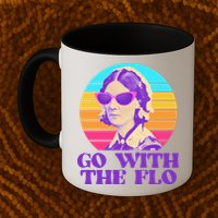 Retro Go With The Flow Nurse Practitioner Florence Nightingale Mug
