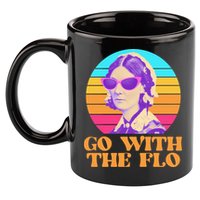 Retro Go With The Flow Nurse Practitioner Florence Nightingale 11oz C Handle Ceramic Mug