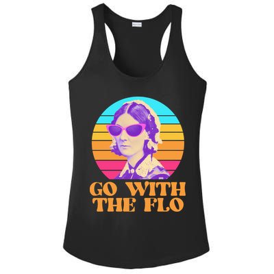 Retro Go With The Flow Nurse Practitioner Florence Nightingale Ladies PosiCharge Competitor Racerback Tank