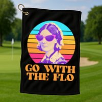 Retro Go With The Flow Nurse Practitioner Florence Nightingale Golf Towel