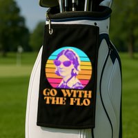 Retro Go With The Flow Nurse Practitioner Florence Nightingale Golf Towel