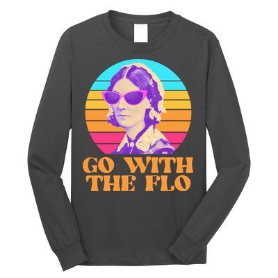 Retro Go With The Flow Nurse Practitioner Florence Nightingale Long Sleeve Shirt