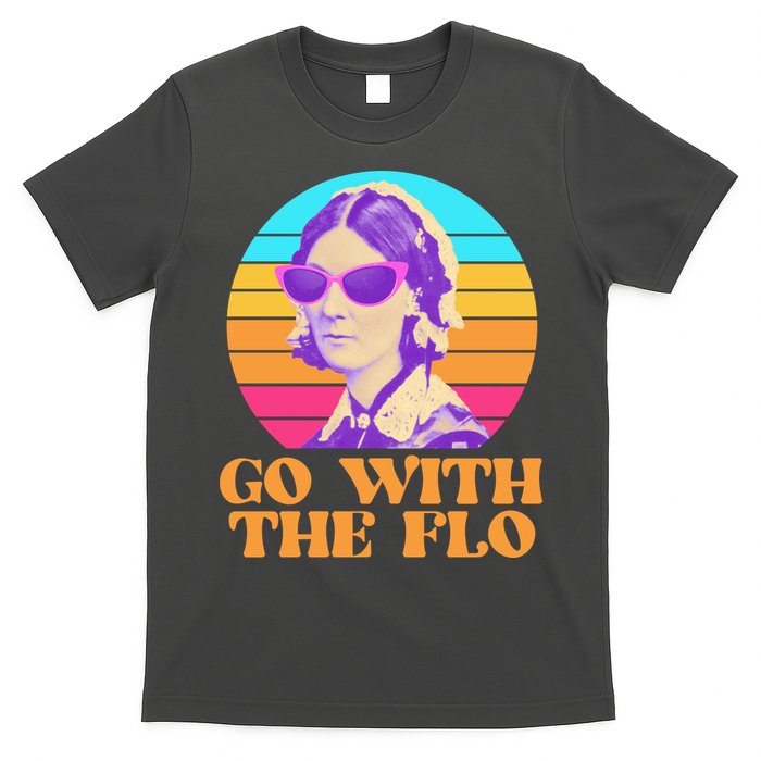 Retro Go With The Flow Nurse Practitioner Florence Nightingale T-Shirt