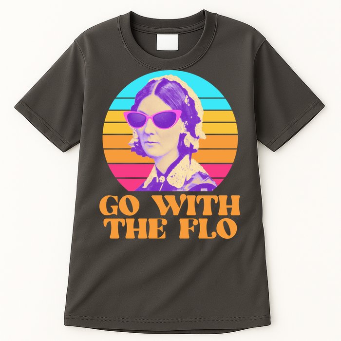 Retro Go With The Flow Nurse Practitioner Florence Nightingale Tall T-Shirt