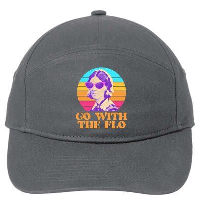 Retro Go With The Flow Nurse Practitioner Florence Nightingale 7-Panel Snapback Hat